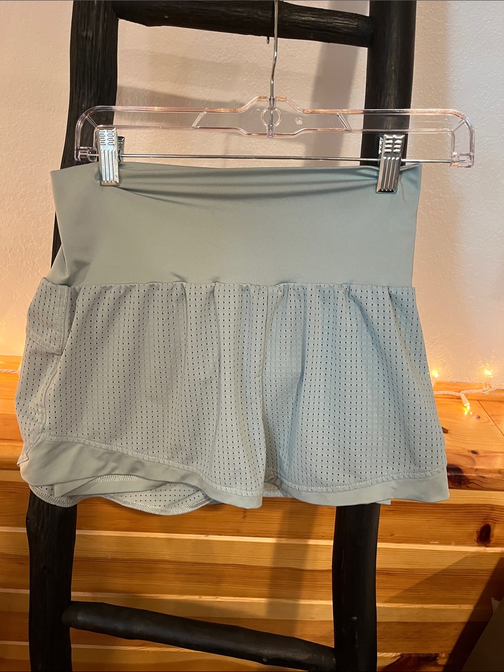 HALARA Sage Green Mesh Athletic Shorts - Picture 2 of 4